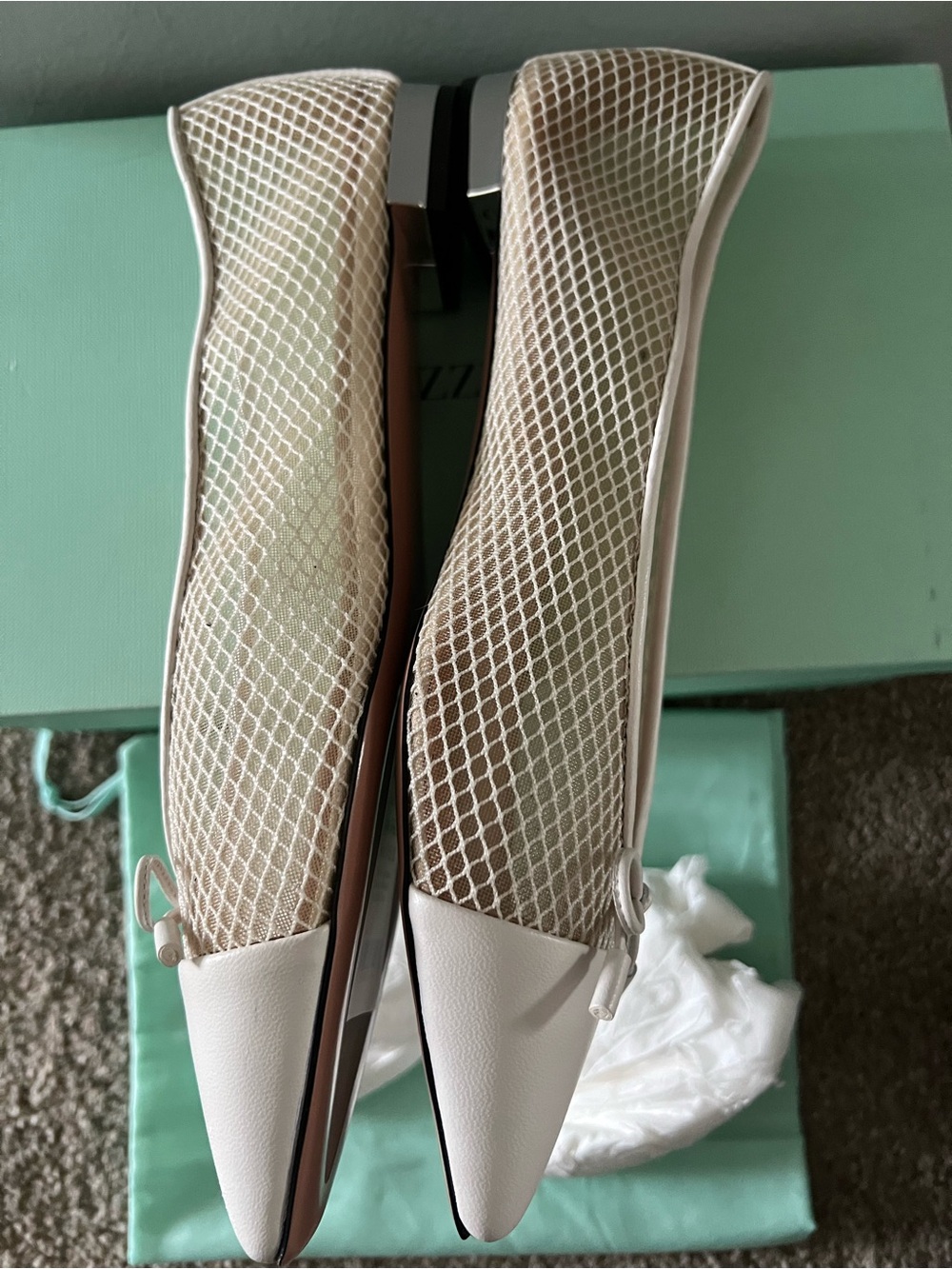 Aquazzura Gioia Mesh Flats - Picture 8 of 16